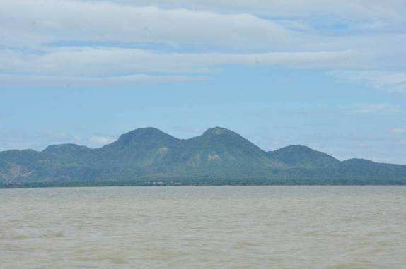 O grande lago de Manágua, capital da Nicarágua